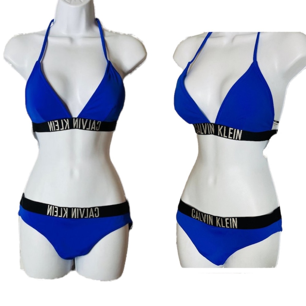 NEW Calvin Klein Cobalt Blue Bathing Suit  S/M